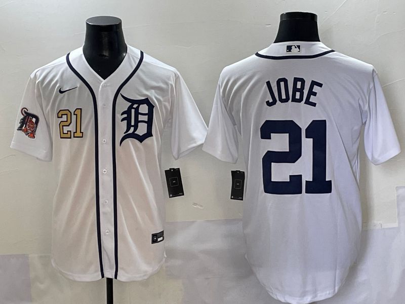 Men 2025 Detroit Tigers #21 Jobe White Game Nike MLB Jersey style 8